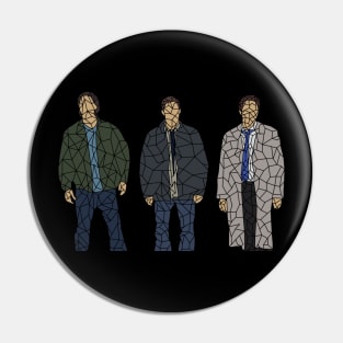 Supernatural Trio Geo - Sam, Dean, Cas Pin