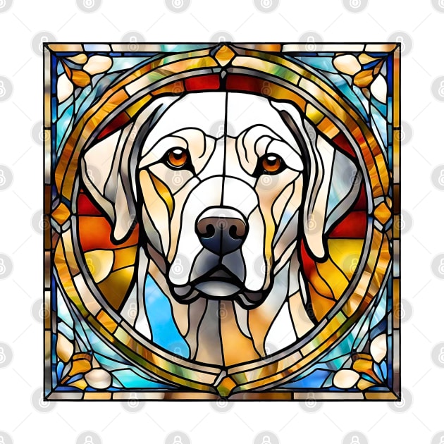 Stained Glass Labrador Retriever by Doodle and Things