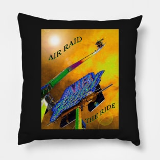 Air Raid the ride poster art Pillow