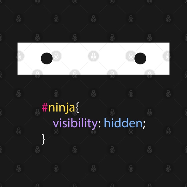 Ninja CSS  - Funny Programming Jokes - Dark Color by springforce