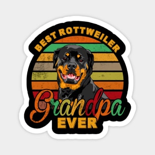 Best Rottweiler Grandpa Ever Magnet