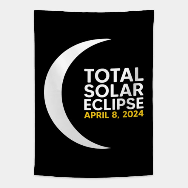 Total Solar Eclipse 2024 Tapestry by Emma Creation