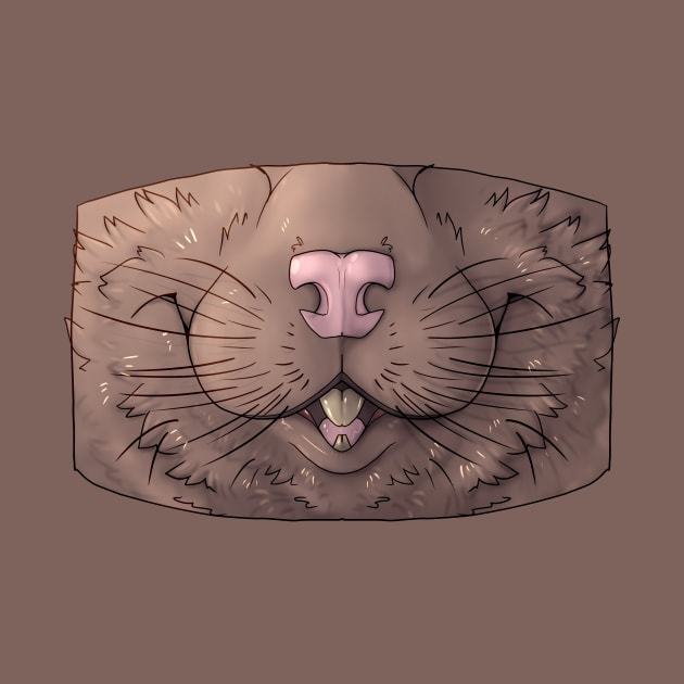 Taupe Rat Mask by Acteus