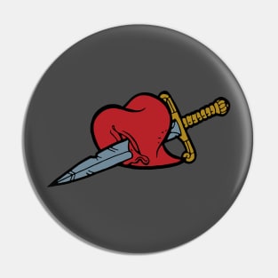 Heart And Dagger Pin