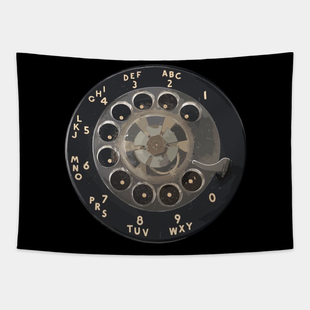 Rotary-dial Tapestry by Jhontee