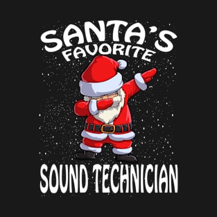 Santas Favorite Sound Technician Christmas T-Shirt