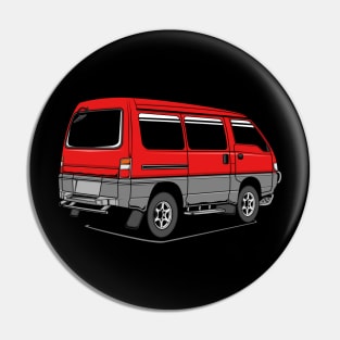 Jdm red delica rear classic Pin