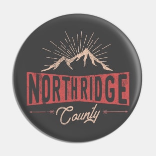 North Ridge logo badge distressed Pin