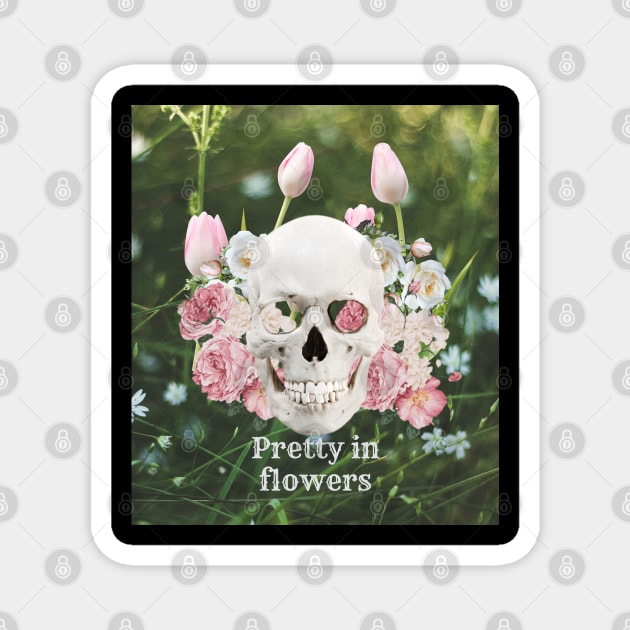 rebell in flowers Magnet by Frog.mommy