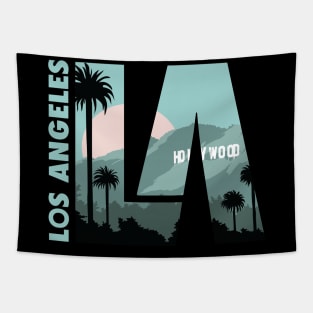 Los Angeles Vintage Style Design Tapestry