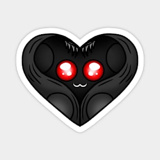 Mothman heart silhouette Magnet