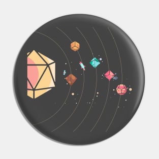 Dice Solar System Pin