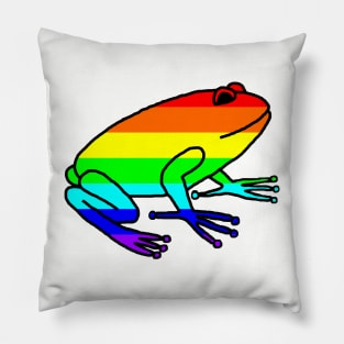 Rainbow Frog Pillow