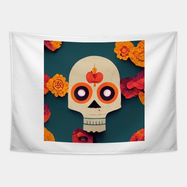 Día de los muertos #1 Tapestry by AntielARt