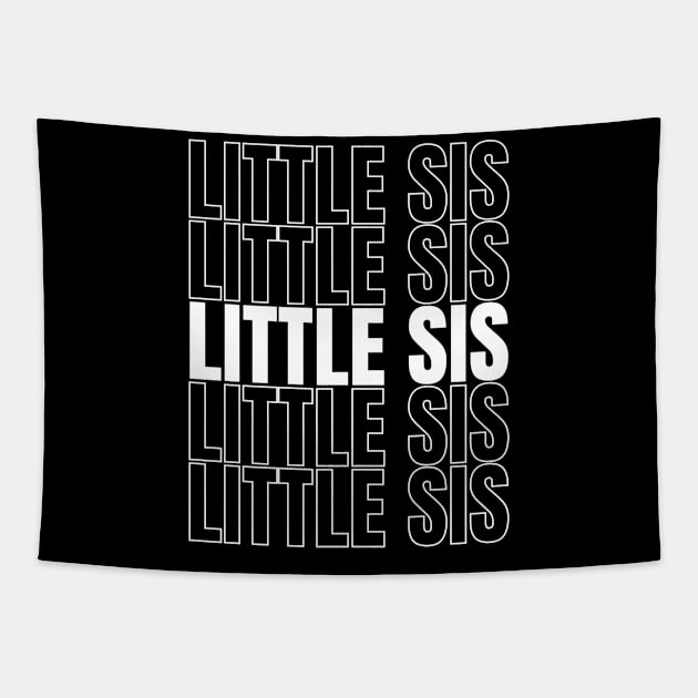 Little sis sister Tapestry by Schwarzweiss