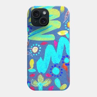 doodles watercolor abstraction Phone Case