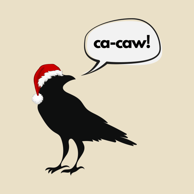 A Ca-Caw Christmas- a classic design with a holiday twist by C-Dogg