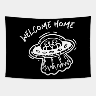 Alien return Tapestry