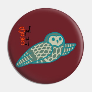 Soul Of Wild Owl Pin