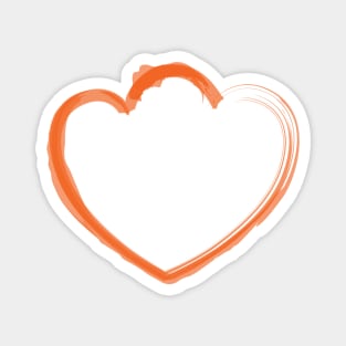 Mutant Heart Orange Magnet
