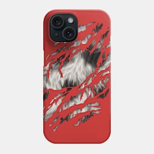 Spotted Furry Ripped Phone Case