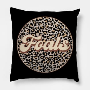 Classic Music Foals Personalized Name Circle Birthday Pillow