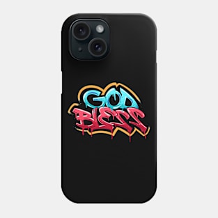 God Bless Graffiti Tee Phone Case