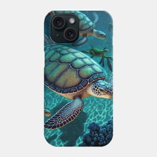 Sea Turtle Blue Ocean Cute Animal Cool Phone Case