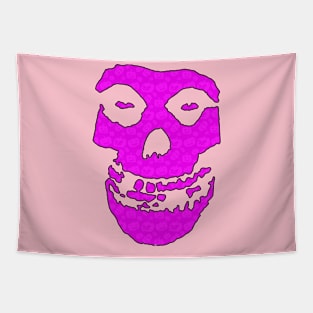 Crimson Ghost - Pink Halloween Pumpkins Tapestry