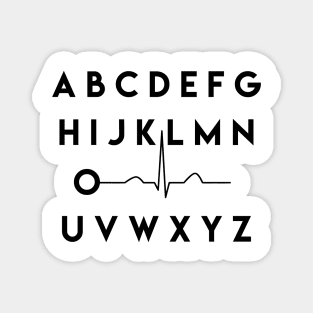 PQRST Wave - Nursing Alphabet Magnet