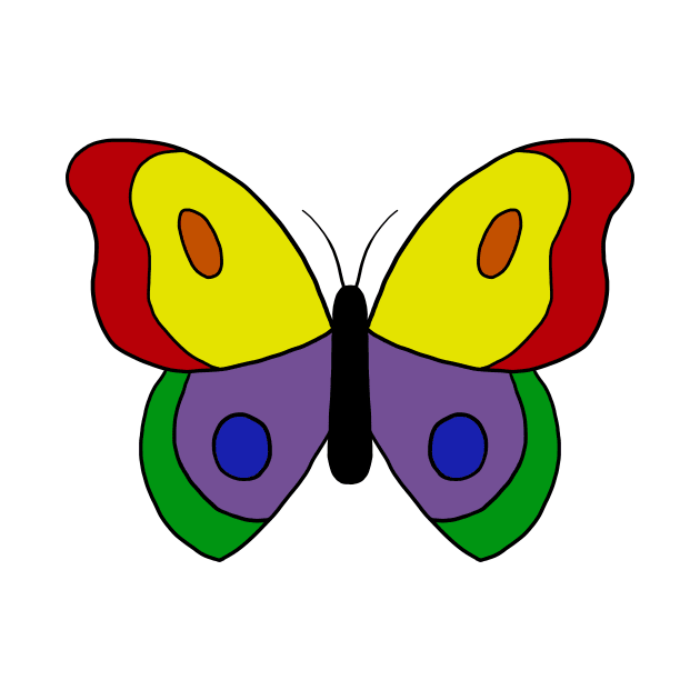 Butterfly Pride - Rainbow by inparentheses