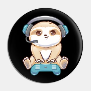 Gaming Sloth Pin