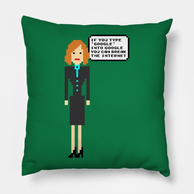 Pixel Jen - the IT Crowd Pillow by KYi