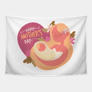 Mother and her Baby | Mother's Day Tapestry