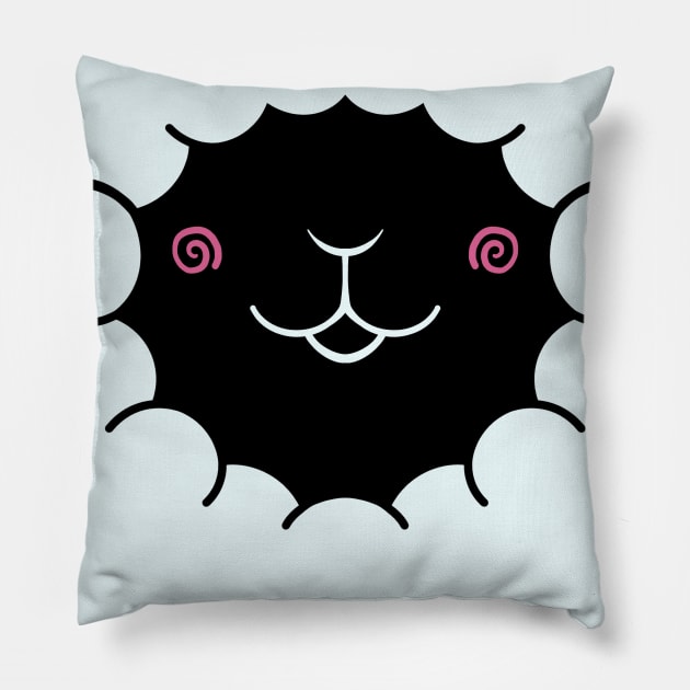 Baby Lamb Face Pillow by Episodic Drawing