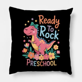 Preschool Girl Dinosaur Dino Back To School Pillow