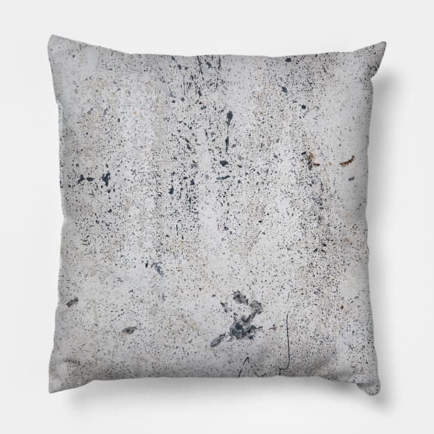 Painted Dirty Concrete Wall Pillow by textural