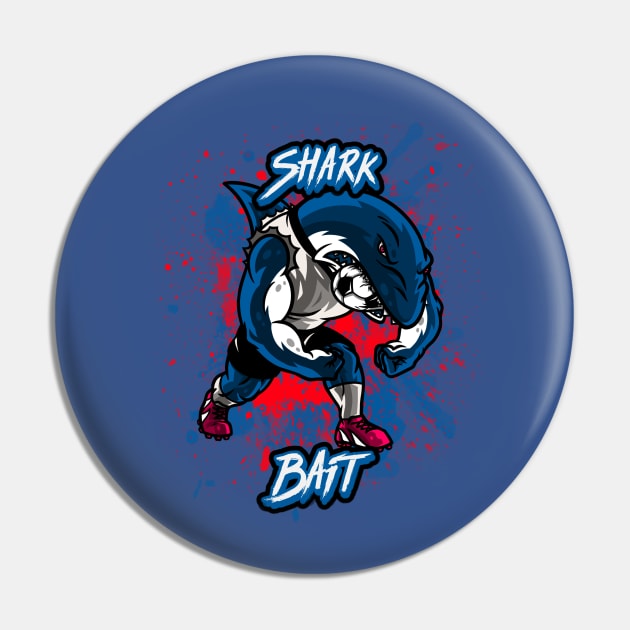 Shark Bait Graphic Pin by CTJFDesigns