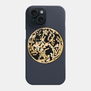 Electric Solar System Neon Pluto Phone Case