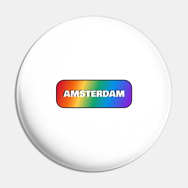 AMSTERDAM RAINBOW - HAPPY PRIDE Pin by InspireMe