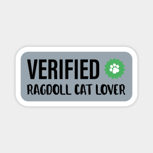 Verified Ragdoll Cat | Gift Ideas | Blue Kittens Check Magnet