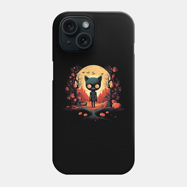 Spooky Zombie Cat Phone Case by origato