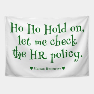 Human Resources Christmas Humor Tapestry