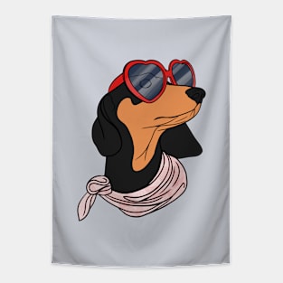 Cute dachshund Tapestry