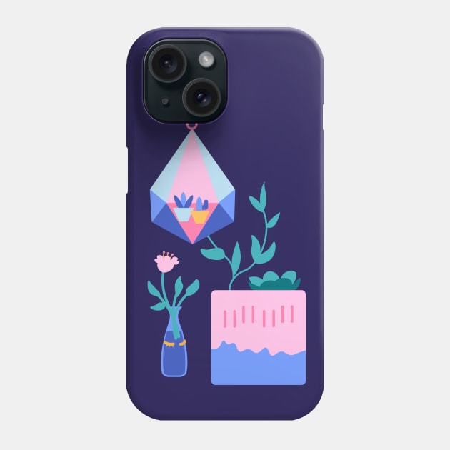 Plant Set 4 Phone Case by kjm.illustrations