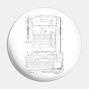 Urinary Drainage System Vintage Patent Hand Drawing Pin