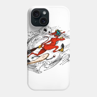 skater fox t-shirt 6 Phone Case