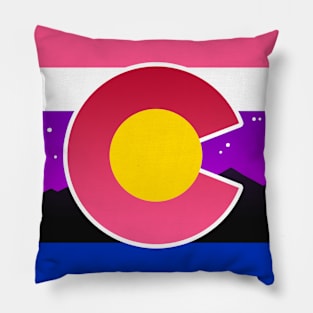 Colorado Flag Genderfluid Pride Pillow