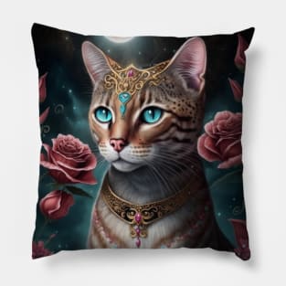 Elegant Bengal Cat Pillow