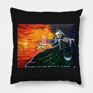 Summer's Last Will and Testament - acrylic painting Pillow